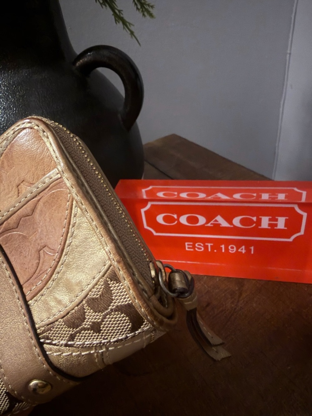 Coach Patchwork Bifold Wallet - Picture 6 of 14